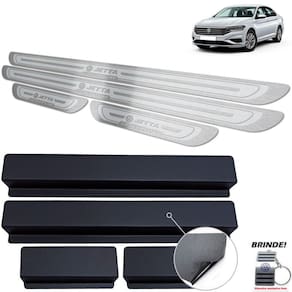 Soleiras de Porta Volkswagen Jetta Comfortline Inox Prata
