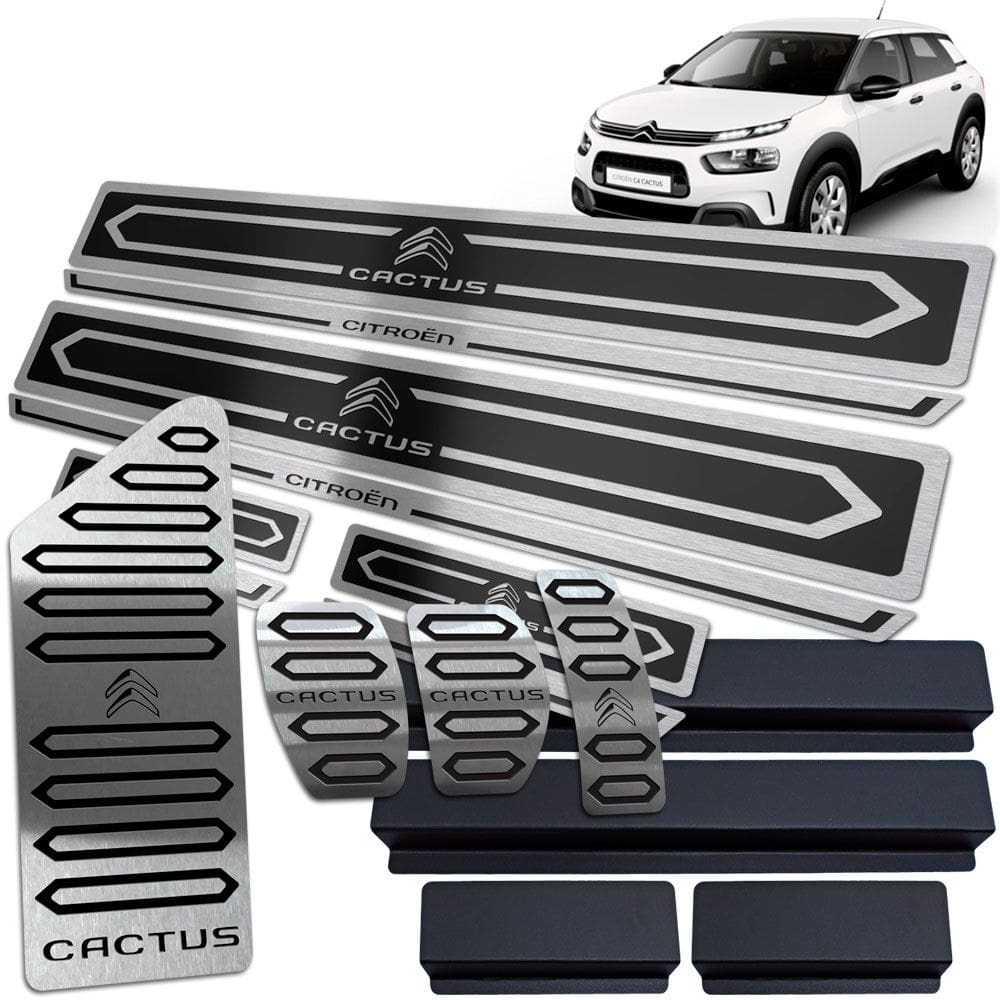 Descanso Pedaleira Manual Soleira Citroen C4 Cactus Preto