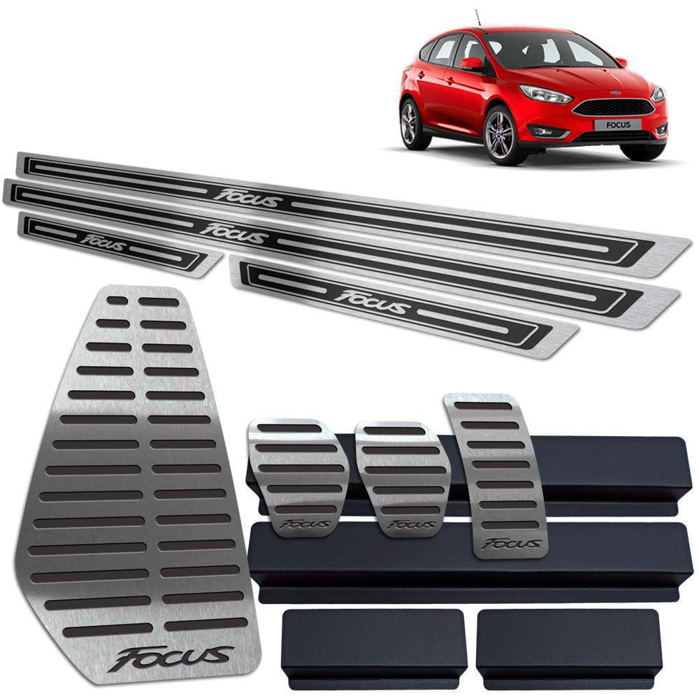 Descanso Pedaleira Manual Soleira Ford Focus 2019 Preto