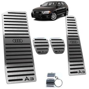 Pedaleira + Descanso Audi A3 Manual 2007 Até 2013 Preto