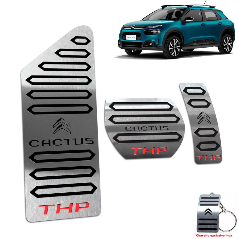 Descanso + Pedaleira Automático Citroen C4 Cactus Thp Preto