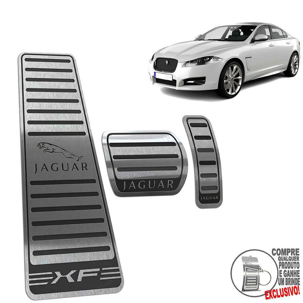 Descanso + Pedaleira Automático Jaguar XF 2008 A 2021 Preto