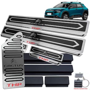 Descanso + Soleira Preto Alto Relevo Citroen C4 Cactus Thp