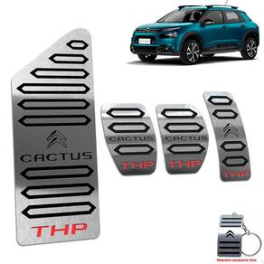 Descanso + Pedaleira Manual Citroen C4 Cactus Thp Inox Preto