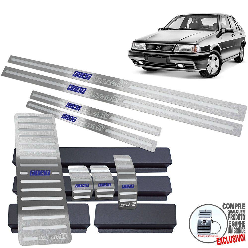 Descanso Pedaleira Soleira fiat Tempra Ie 8V 1992 1999 Prata