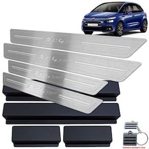 Soleira Citroen C4 Picasso 2016 A 2019 Prata Baixo Relevo