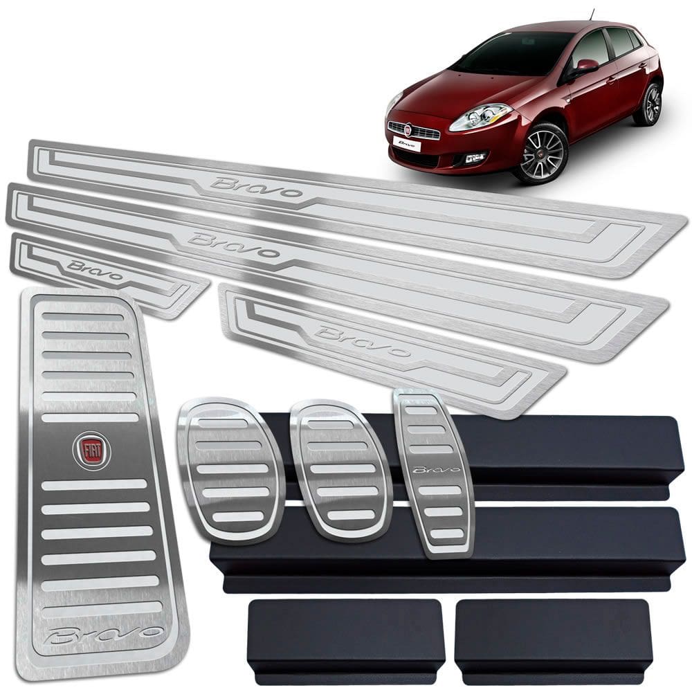 Descanso Pedaleira Manual Soleira Prata Bravo 2011 A 2016