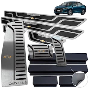 Descanso Pedaleira Automático Soleira Onix Plus 2020 Preto