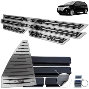 Descanso + Soleira Ford Edge 2011 A 2015 Preto Alto Relevo