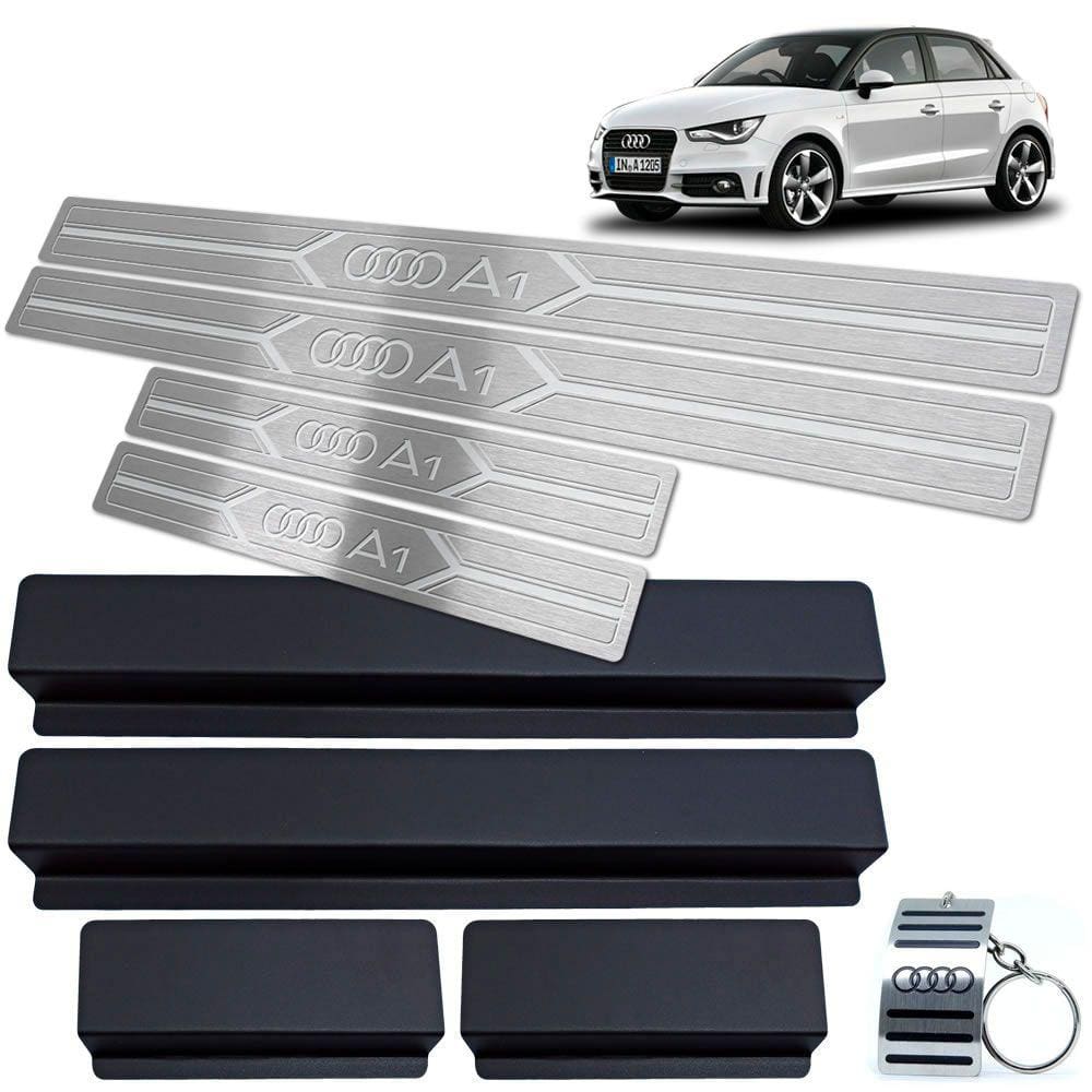 Soleiras Em Aço Inox Audi A1 2011/2018 Prata 4P Prata