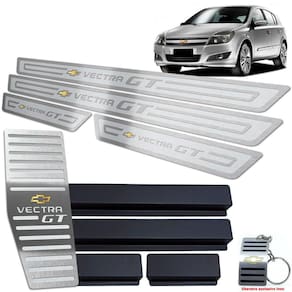 Soleira Com Descanso Vectra Gt 2008 A 2011 Prata Alto Relevo