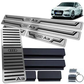 Soleiras Com Descanso De Pé Preto Audi A3 2014 Em Diante
