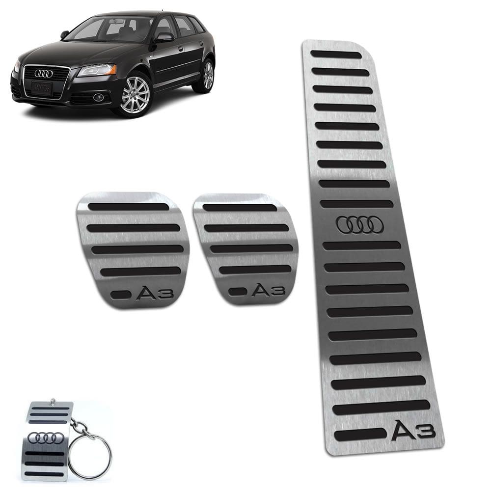 Pedaleira Manual Audi A3 2007 Até 2013 Aço Inox Preto