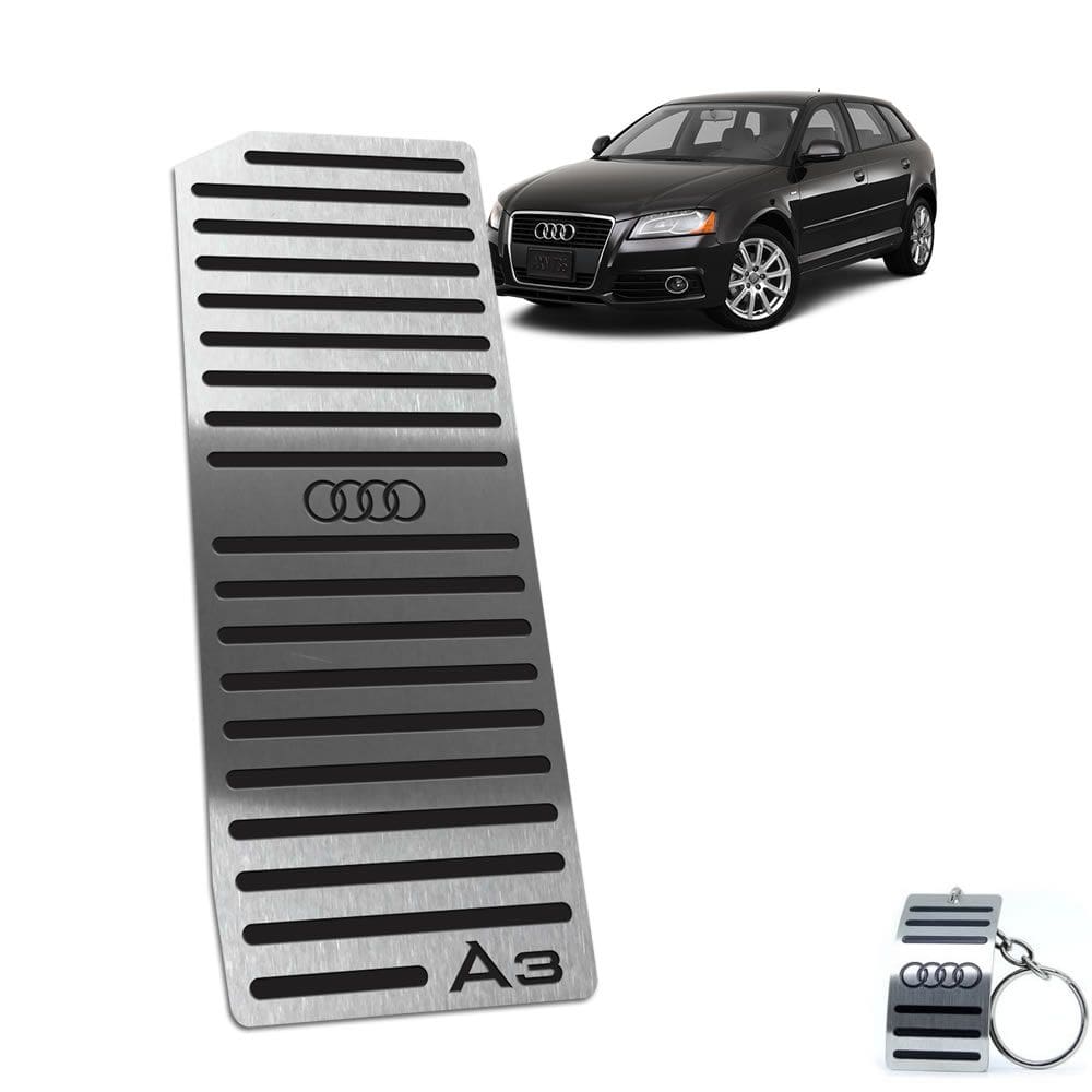 Descanso De Pé Audi A3 2007 Até 2013 Aço Inox Preto