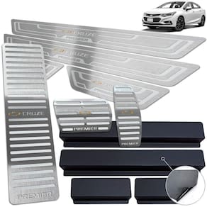 Descanso Pedaleira Soleira Cruze Premier 2017 A 2020 Prata