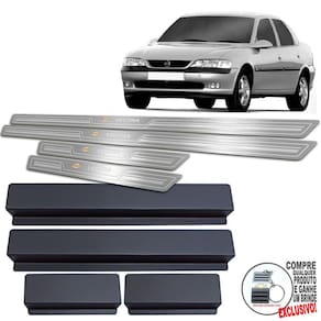 Soleiras Chevrolet Vectra 1996 A 2005 Prata Baixo Relevo