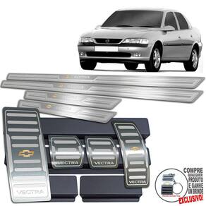 Descanso Pedaleira Soleira Manual Vectra 1996 2005 Prata