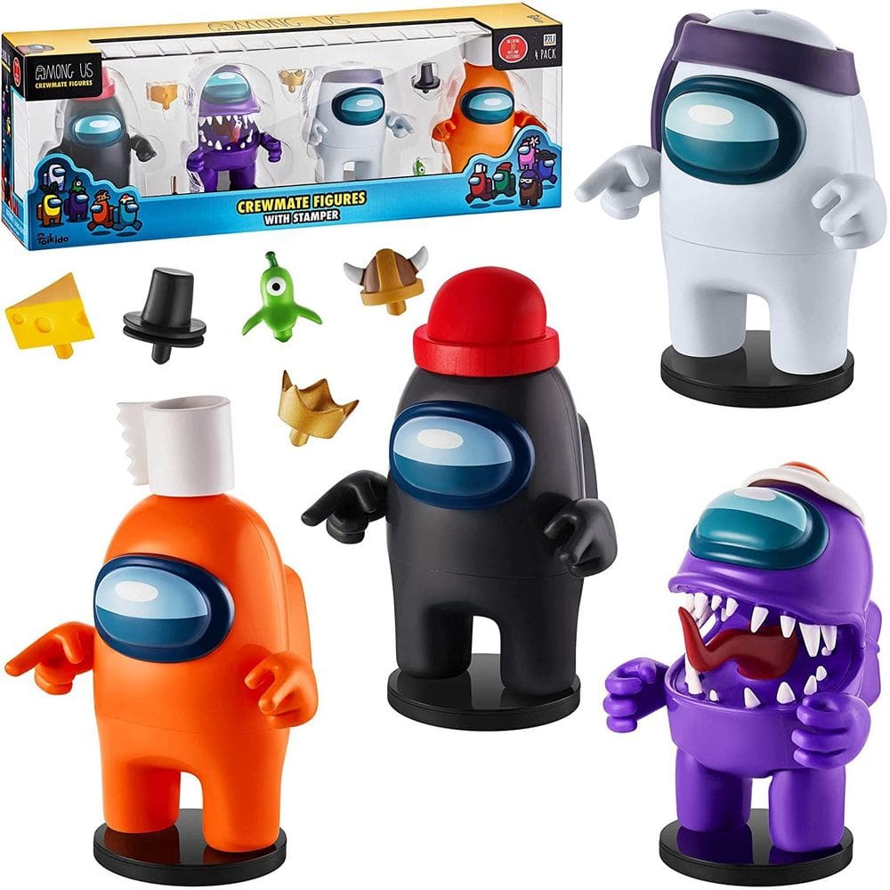Entre nós Crewmate Stamper 4pk Preto Branco Roxo Laranja 5 ”