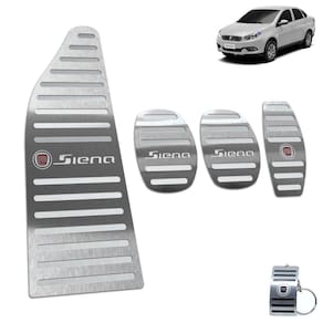 Descanso Pedaleira Fiat Siena 2013 A 2016 Em Inox Prata