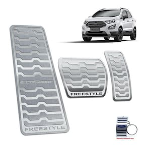 Pedaleira + Descanso Ecosport Freestyle 2013 A 2020 Prata