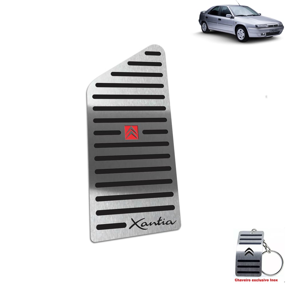 Descanso de Pé Citroen Xantia 1994 A 2001 Aço Inox Preto