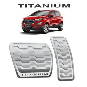 Pedaleira Automático Ecosport Titanium 2013 A 2018 Prata