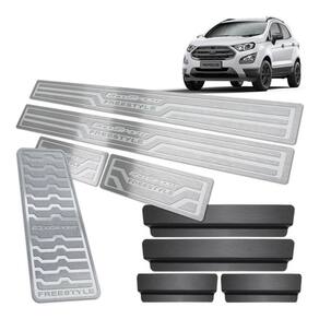 Soleira + Descanso Ecosport Freestyle 2013 A 2020 Prata