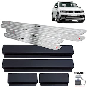 Soleira Prata Auto Relevo Tiguan 350 Tsi R-line 2018 A 2020
