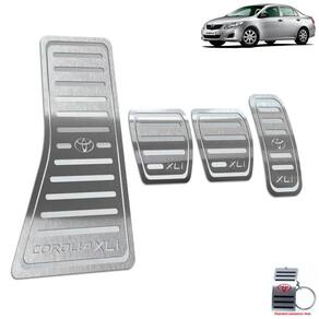 Pedaleira Manual + Descanso Corolla XLI 2003 A 2013 Prata