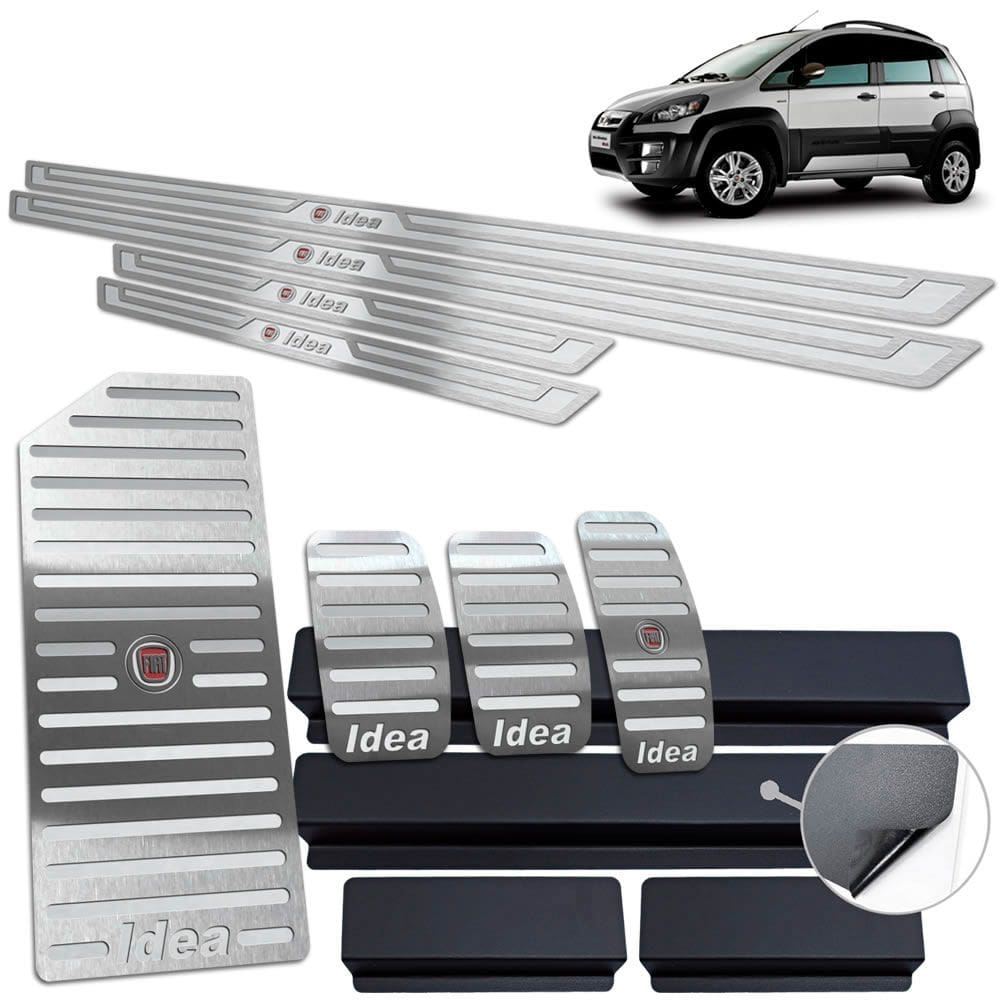 Descanso Pedaleira Manual Soleira Idea 2011 A 2016 Prata