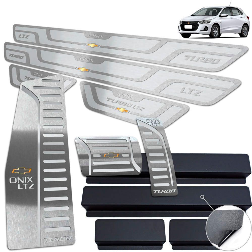 Descanso Pedaleira Automátic Soleira Prata Onix Turbo LTZ 20