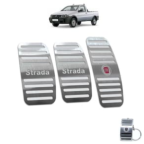Pedaleira Manual Fiat Strada 2000 A 2008 Aço Inox