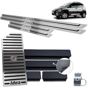 Descanso Soleira Fiat Idea 2011 A 2016 Preto Baixo Relevo