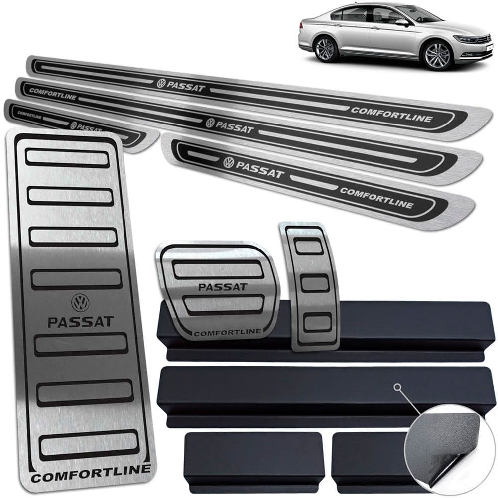 Descanso Pedaleira Soleira Passat Comfortline Preto 17 19