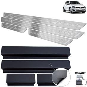 Soleira Volkswagen Golf Comfortline Prata Baixo Relevo