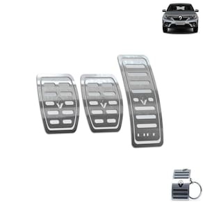 Pedaleira Manual Aço Inox Renault Logan Life Prata