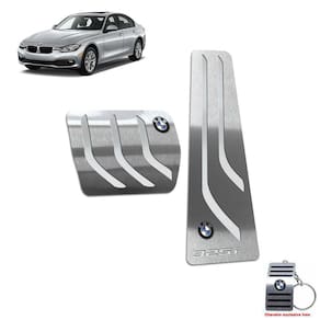 Pedaleira Automático Em Inox Bmw 325i 2005 a 2012 Prata