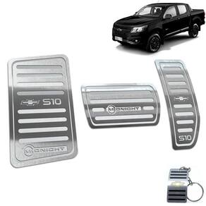 Descanso de Pé + Pedaleira Chevrolet S10 Midnight Prata