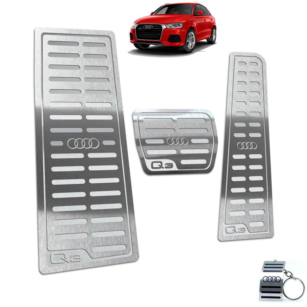 Descanso + Pedaleira Automático Audi Q3 2012 A 2019 Prata