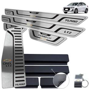Descanso + Soleira Onix Turbo LTZ 2020 Preto Baixo Relevo