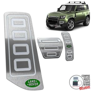 Descanso + Pedaleira Land Rover Defender 2020 2021 Prata