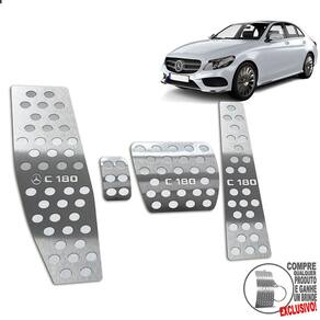 Descanso Pedaleira Automático Mercedes C180 2015 2021 Prata