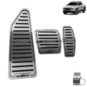 Descanso + Pedaleira Aut Fiat Toro Ultra 2016 A 2021 Preto