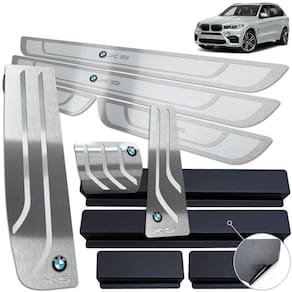 Descanso + Pedaleira + Soleira Bmw X5 2015 A 2021 Prata