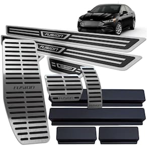 Descanso Pedaleira Soleira Ford Fusion 2018 2019 Preto