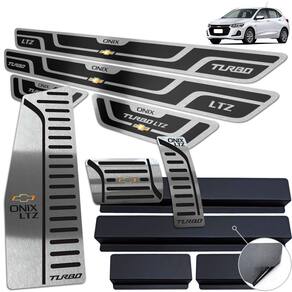 Descanso Pedaleira Automátic Soleira Preto Onix Turbo LTZ 20