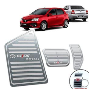 Pedaleira Automático Descanso Etios Platinum 2014 2019 Prata