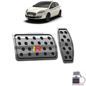 Pedaleira Automático Fiat Bravo Sporting 2012 A 2016 Preto