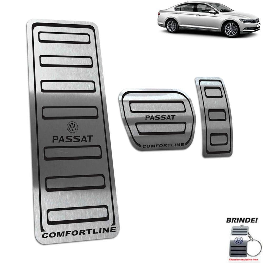 Descanso + Pedaleiras Preto Passat Comfortline 2016 A 2019