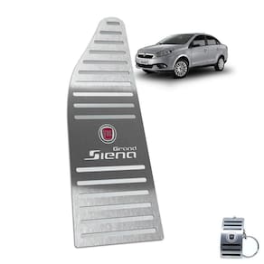 Descanso De Pé Aço Inox Fiat Grand Siena 2013 A 2020 Prata